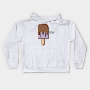 HELLO summer - popsicle Kids Hoodie